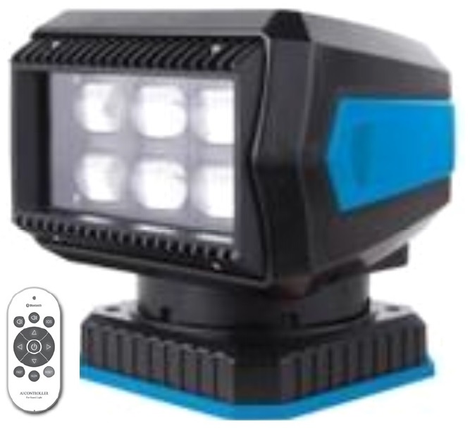 Projecteur bleu et noir